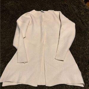 Zara Women’s Cream Open Front Knit Cardigan Sweater